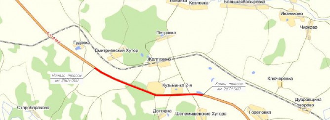 Ситуационный план участка капремонта