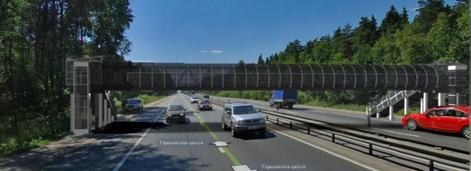 Пешеходный переход на 30м километре автомобильной дороги М7 «Волга» 