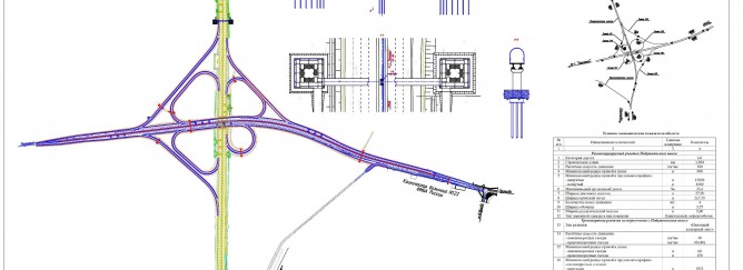 Путепровод через Подушкинское шоссе. Плановые решения