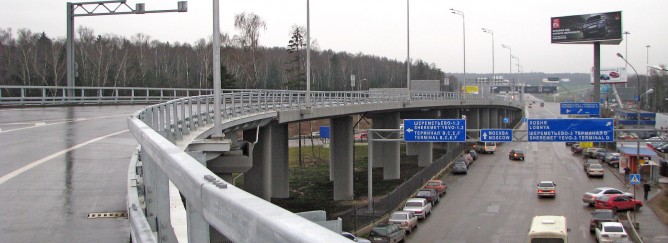Въезд с Международного шоссе