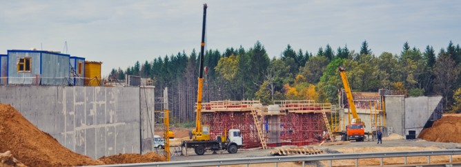 Строительство путепровода на Красногорском шоссе (фото 2)