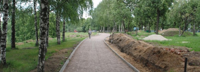 Укладка кабеля в траншее