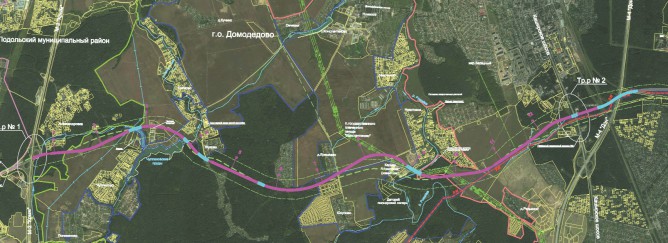 Ситуационный план (инженерно-геологические изыскания). Автомобильная дорога, шумозащитные экраны, подпорные стены