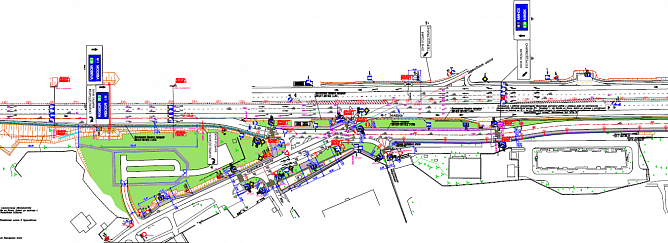 Схема организации дорожного движения на период эксплуатации. 1 этап