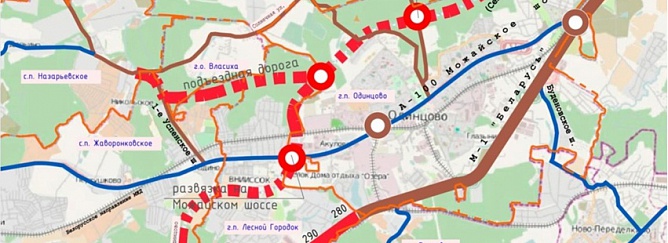 Реконструкция рублево успенского шоссе план схема