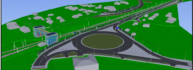 Увязка с ранее проектируемым путепроводом