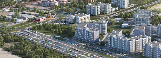 Реконструкция подъезда к парку Малевича. Визуализация объекта